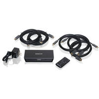 Iogear 4x1 HDMI Home Entertainment Switcher Kit with Remote and Cables