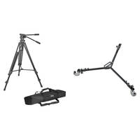 Davis & Sanford 75mm ProVista Tripod, FM18 Head, and W3 Dolly with 3" Wheels Kit