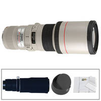Canon EF 400mm f/5.6L USM AF Lens with Black LensCoat Cover, Hoodie & Cleaning Kit