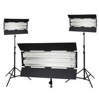 Flolight KIT-FL-110HM3 3-Point Lighting Kit - 3000K (110-240VAC)
