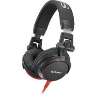 Sony MDR-V55 DJ Style Headphones (Black/Red)