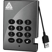 Apricorn 500 GB Padlock USB 2.0 Encrypted Hard Drive with PIN Access