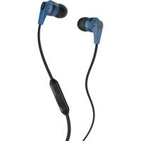 Skullcandy INK'D MIC'D Earbud Headphones (Blue and Black)