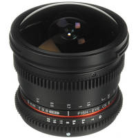 Bower 8mm T/3.8 Fisheye HD Cine Lens for Sony A DSLR Mount