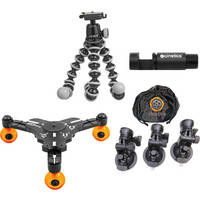 Cinetics Gorillapod Mini Tripod, Head, Suction Cup Mount, miniSkates Pro Kit