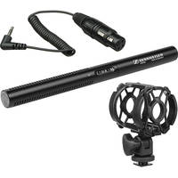 Sennheiser MKE-600 Shotgun Mic with DUSM-1 Shockmount and XLR-to-Mini Cable Kit