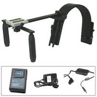 Switronix Shoulder Support for C300 W/V-Mount Lithium Battery/Charger/Cable Kit