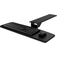 Omnirax KMSOM Keyboard/Mouse Shelf for Omnidesk Workstation (Black Melamine)