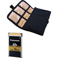 Panasonic 16GB F Series P2 Card with Porta-Brace PB-SXS Memory Card Organizer