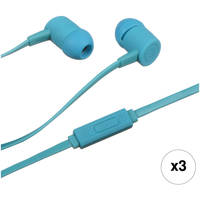 3-Pk. Maxell Solid 2 Earphones with Microphone Kit