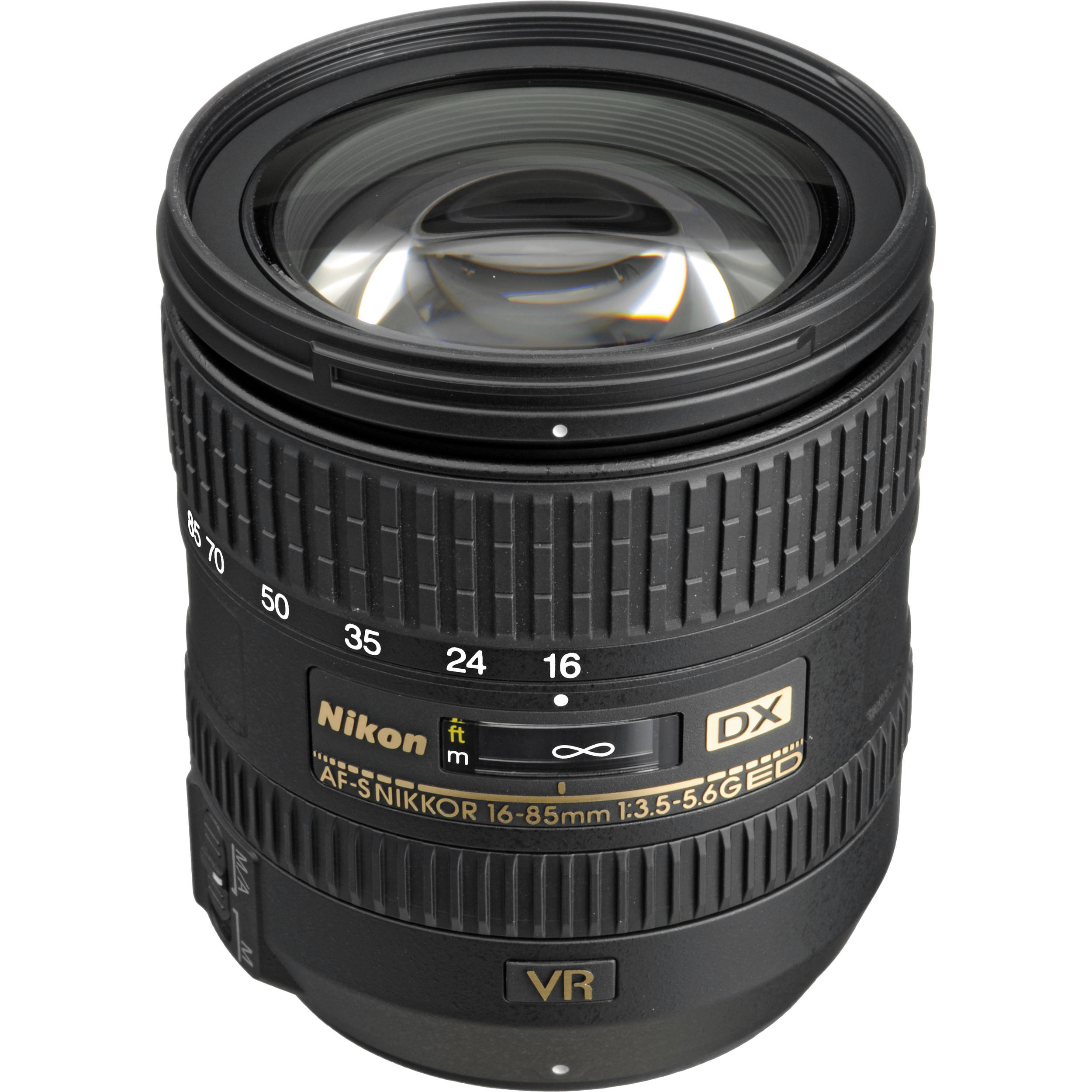 Nikon AF-S DX NIKKOR 16-85mm f/3.5-5.6G ED VR Lens 2178 B&H