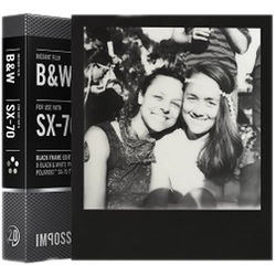 Impossible Black & White 2.0 Instant Film for Polaroid SX-70 Cameras (Black Frame, 8 Exposures)