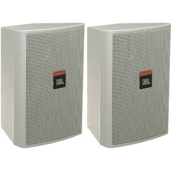 JBL Control 23 Ultra Compact Indoor/Outdoor Monitor (Pair, White)
