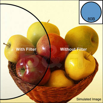 Hoya 62mm 80B Color Conversion  Glass Filter
