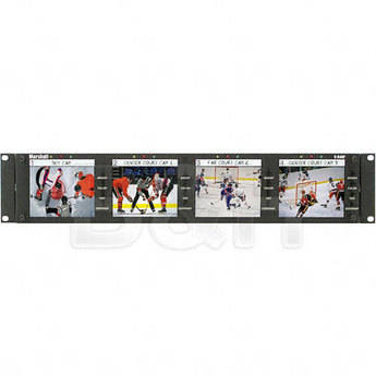 Marshall Electronics V-R44P Quad 4" LCD Monitor Unit Rack Mountable