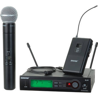 Shure SLX Series Wireless Microphone Combo System (H5 / 518-542 MHz)