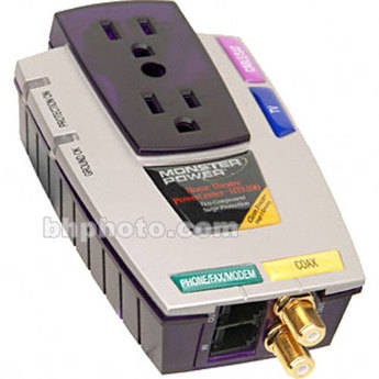 Monster Power Surge Protector on Monster Power Hts200 Surge Protector   2 Outlets  2 Phone Line  1