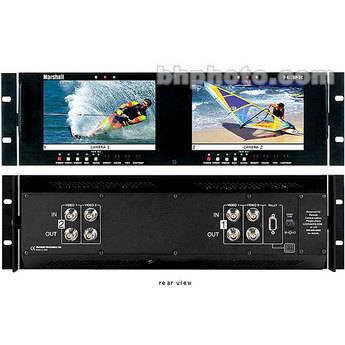 Marshall Electronics V-R72DP-2C Dual 7" LCD Monitors