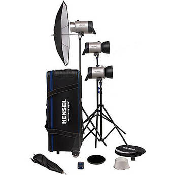 Hensel Integra Pro Plus Super Size Three Monolight Kit (90-230VAC)
