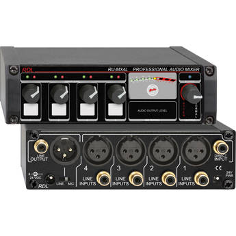 RDL RU-MX4L Four Channel Mixer