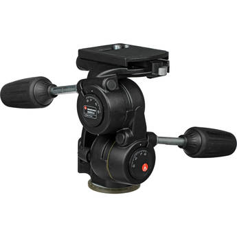 Manfrotto 808RC4 3-Way Pan/Tilt Head with RC4 Quick Release - Supports 17.6 lb (8kg)
