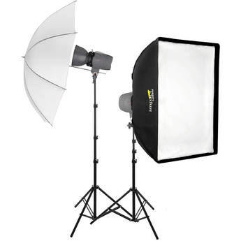 Impact Two Monolight Umbrella Softbox Kit (120VAC)