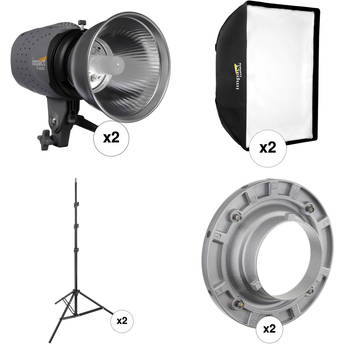 Impact Two Monolight Softbox Kit (120VAC)