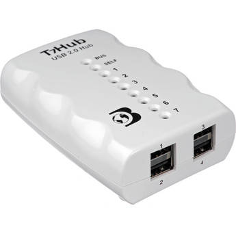 Dr. Bott T7Hub 7-Port USB 2.0 Hub (White)