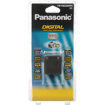 Panasonic VW-VBG260 Replacement Lithium-Ion Battery Pack