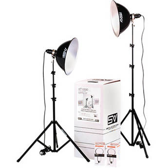 Smith-Victor KT1000U 2-Light 1000 Watt Intermediate Thrifty Umbrella Kit