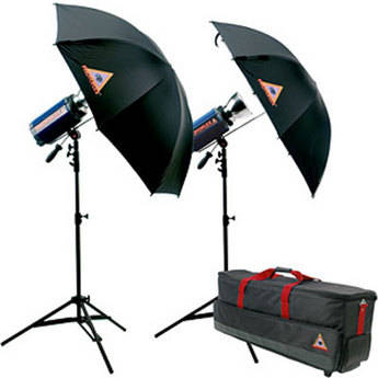 Photoflex StarFlash 650W/s Dual Umbrella Kit with Case