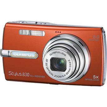 Olympus Stylus 830 Digital Camera (Orange)
