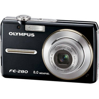 Olympus C�mera Digital FE-280 (Preta)