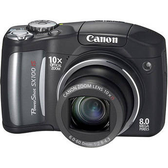 Canon PowerShot SX100 IS Digital Camera (Black)
