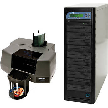 Microboards PF-3 Print Factory Printer and DVD Tower Pro 1016 Duplicator (Bundle)