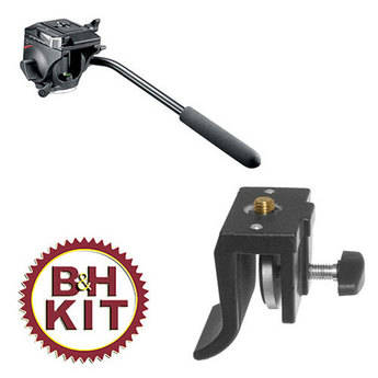 Manfrotto 3292 Car Window Mount Pod (Clamp) with 701RC2 Video Fluid Head