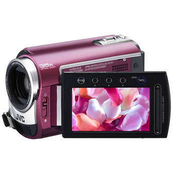 JVC GZ-MG330R Everio Hybrid Camcorder (Red)