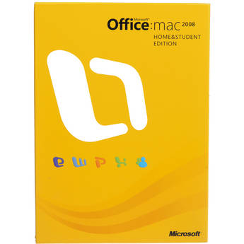 Microsoft Office 2008 for Mac Home and Student Edition (3-Computer License)