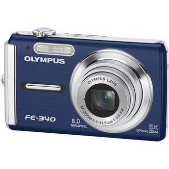 Olympus FE-340 Digital Camera (Blue)