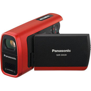 Panasonic SDR-SW20 Waterproof SD Camcorder (Red)