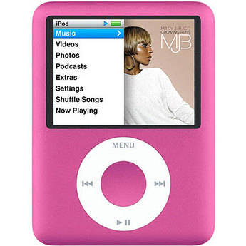 Ipod Nano  Generation Pink on Apple Ipod Nano 3rd Gen 8gb  Pink  Mb453ll A B H Photo Video