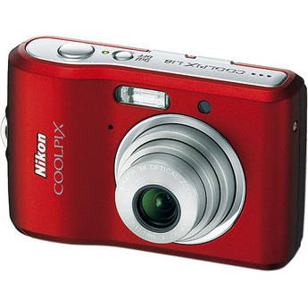 Nikon C�mera Digital Coolpix L18 (Vermelho-Rubi)