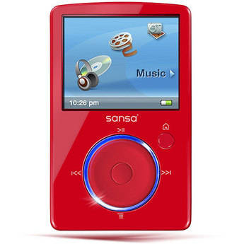 SanDisk Sansa Fuze MP3 Player (Red)