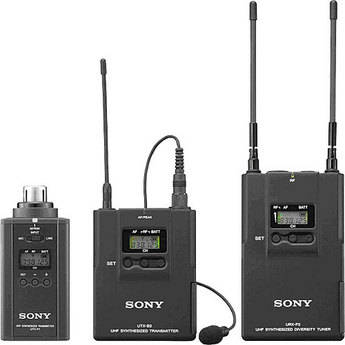 Sony UWP-V6 Wireless Plug-in & Lavalier Microphone Package (30/32 - 566 to 590MHz)