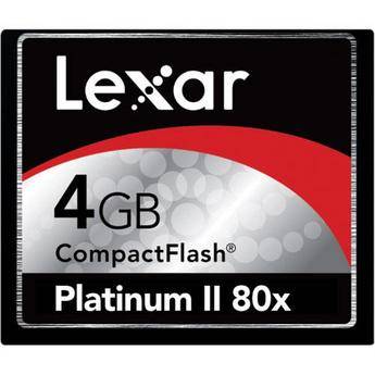 Lexar 4GB Platinum II 80x CompactFlash Card