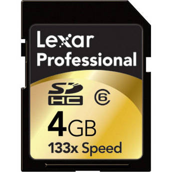 Lexar 4GB Professional 133x SDHC Memory Card
