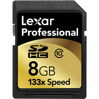 Lexar 8GB Professional 133x SDHC Card
