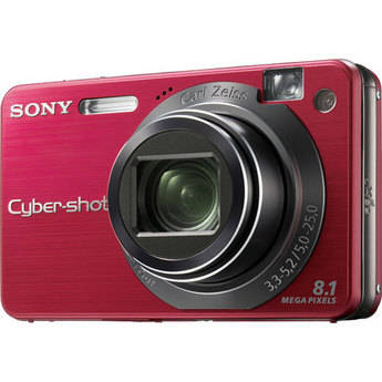 Sony C�mera Digital Cyber-shot DSC-W150 (Vermelha)