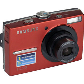 Samsung L200 Digital Camera (Red)