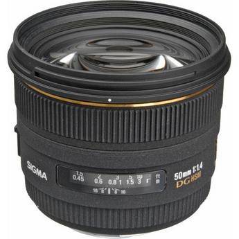 Sigma Normal 50mm f/1.4 EX DG HSM Autofocus Lens for Nikon AF